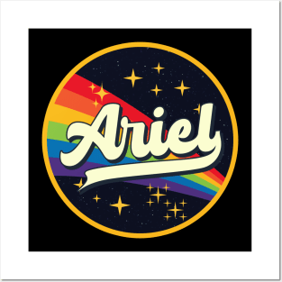 Ariel // Rainbow In Space Vintage Style Posters and Art